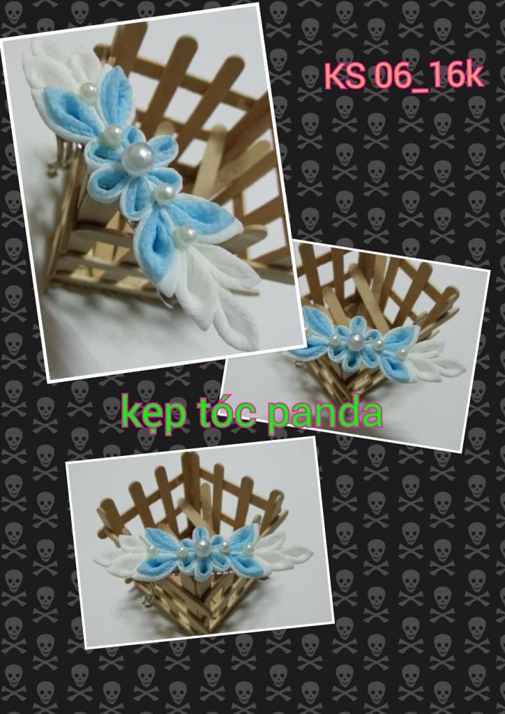 Cài tóc - Kẹp tóc handmade PanDa xinh xắn dễ thương! - 17