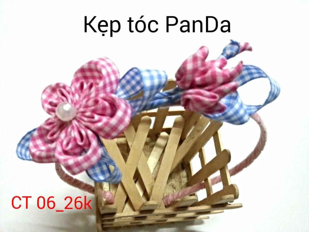 Cài tóc - Kẹp tóc handmade PanDa xinh xắn dễ thương! - 11