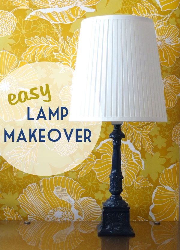 Easy Lamp Makover & Spray Painting tips  - My Poppet 