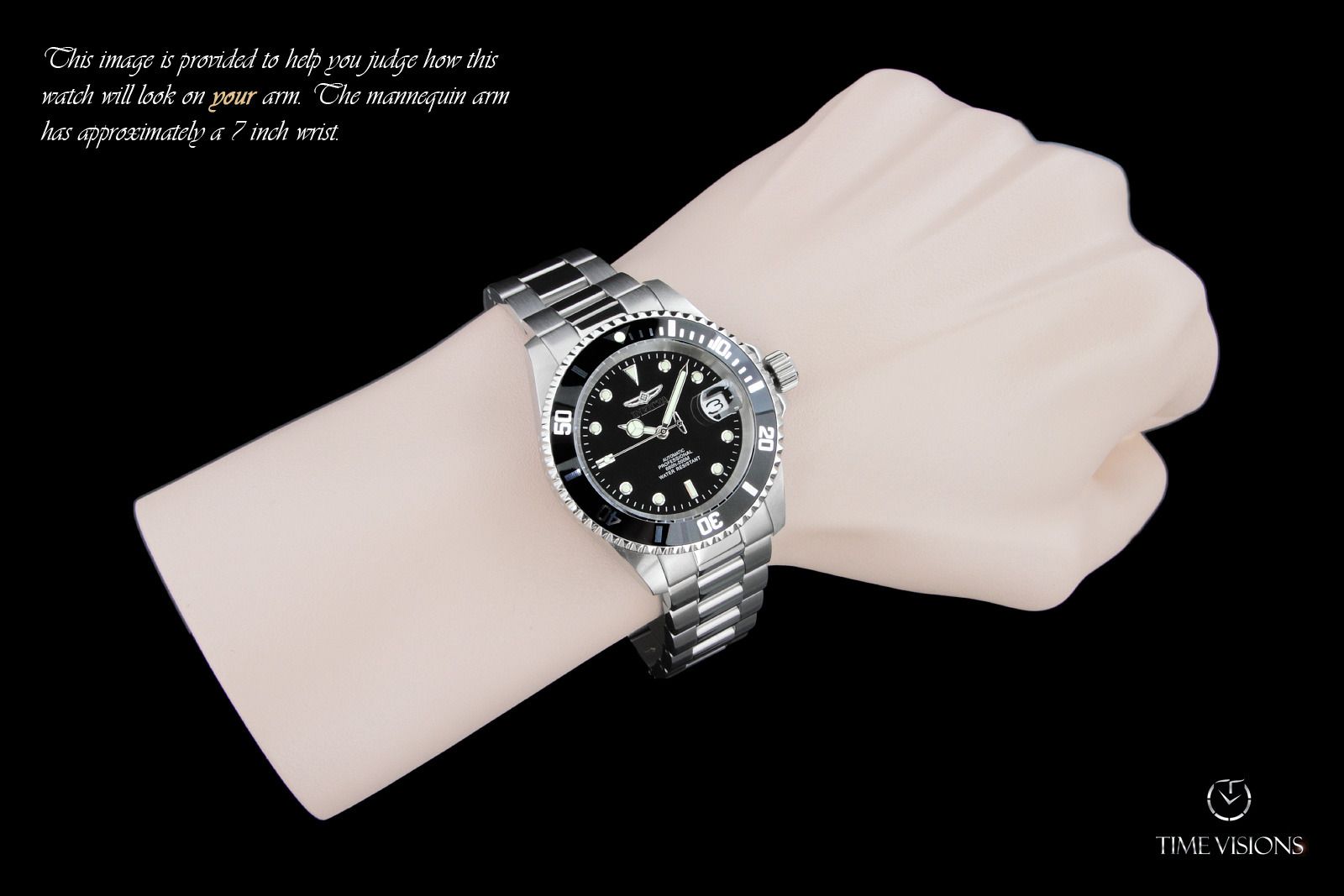 Invicta Men\u0026#39;s Pro Diver SS Automatic Bracelet Watch w Yellow Rotor ...