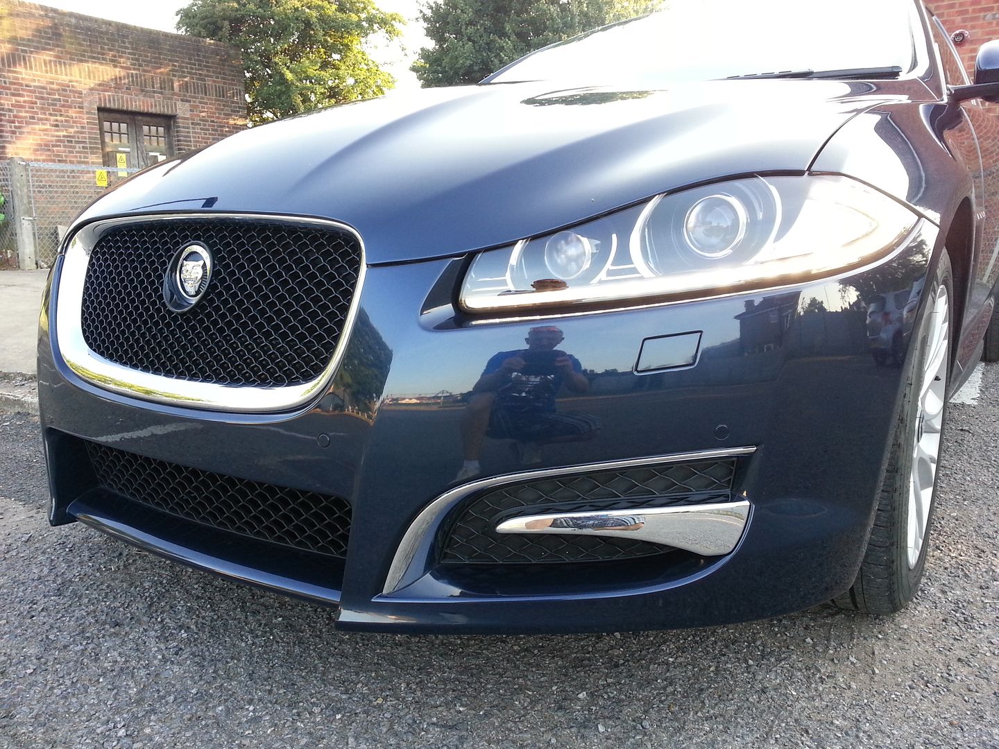 Genuine Jaguar Xf Xfr Complete Front Bumper Ebay