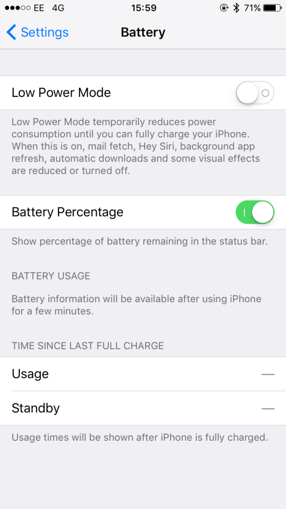 Battery usage not showing MacRumors Forums