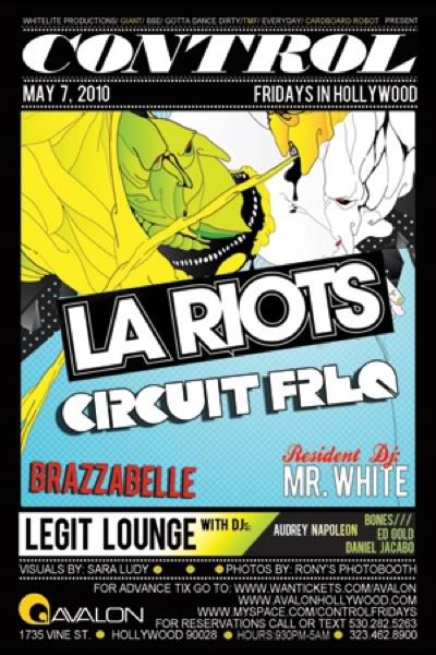 Riots on Control At The Avalon W  La Riots   Circuit Freq   Brazzabelle