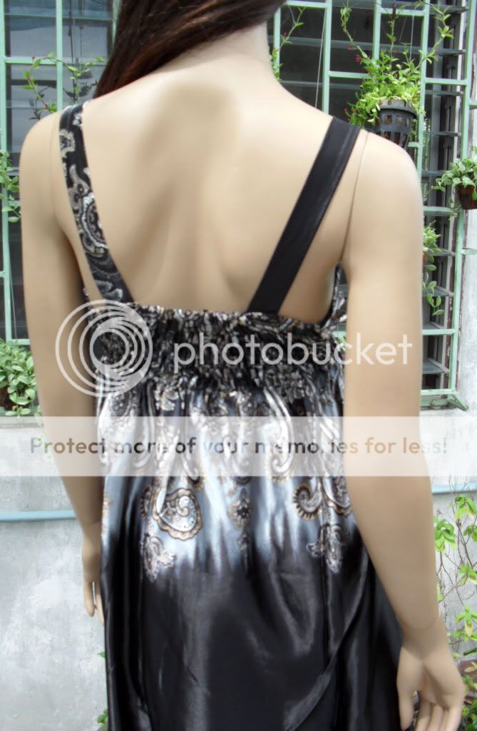 New luxurious V Deep Satin Tube Dress Party Brown MS109  