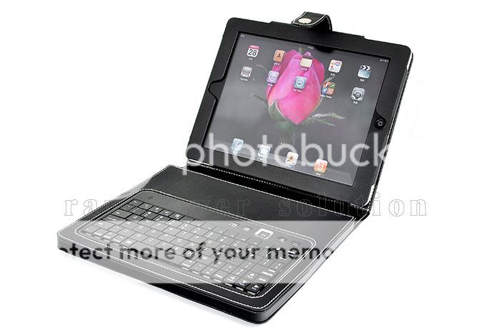 in 1 PU leather case bluetooth keyboard for iPad 2 iPhone Touch 