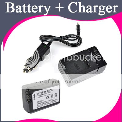 Replacement Battery Charger  for Sony Alpha NEX C3 FROM US  